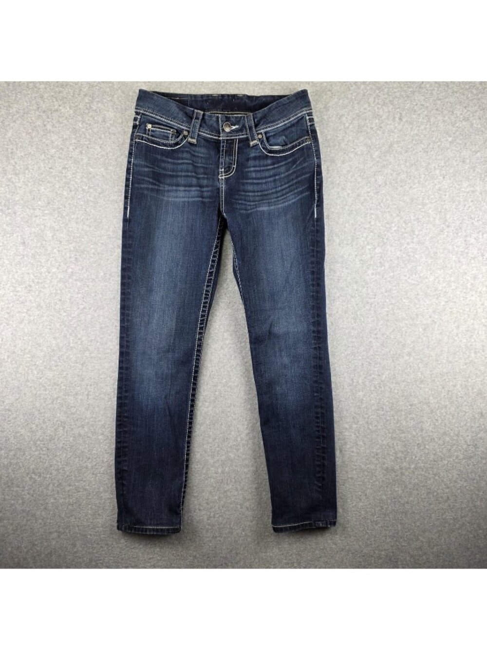 BKE Jeans Womens 27x31.5 Skinny Blue Mid Rise Stretch Medium Wash Denim